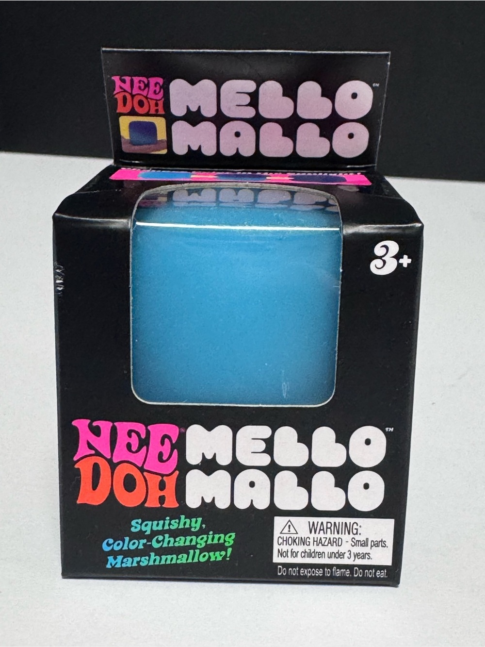 Needoh Mello Mallo Color-Changing Marshmallow Stress Toy - Blue (New)